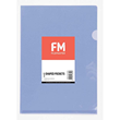FM Pocket L Shape Clear A4 Purple 12 Pack